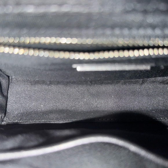 Authentic Tory Burch Fleming Chic Black and Red Tweed Chain Bag - Picture 14 of 15